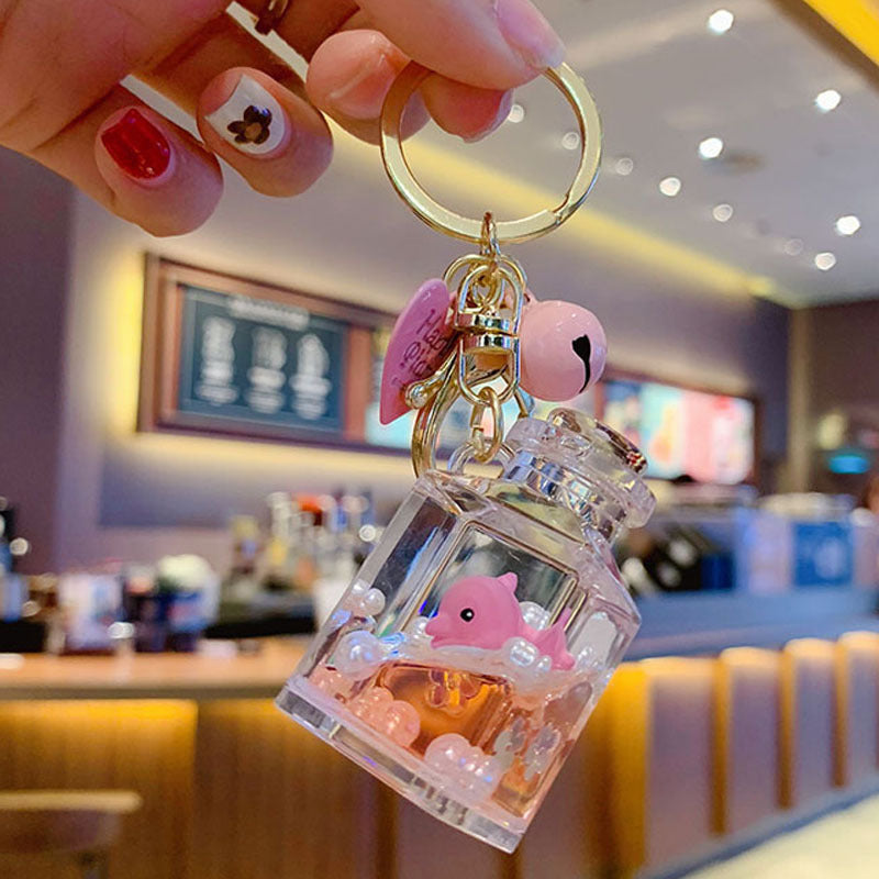 Wholesale Ocean Floating Baby Seal Acrylic Keychain